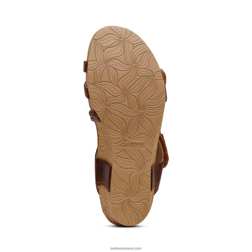 April quarter strap wedge femei Aetrex nuc 2BV6V242