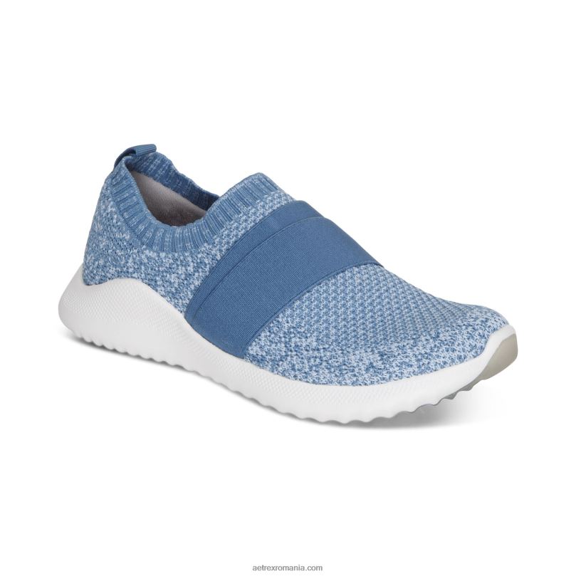 adidasi allie cu suport pentru arc femei Aetrex albastru de furtună 2BV6V203