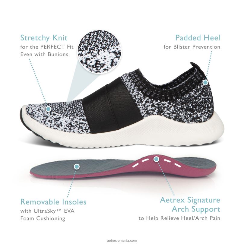 adidasi allie cu suport pentru arc femei Aetrex camuflaj 2BV6V204