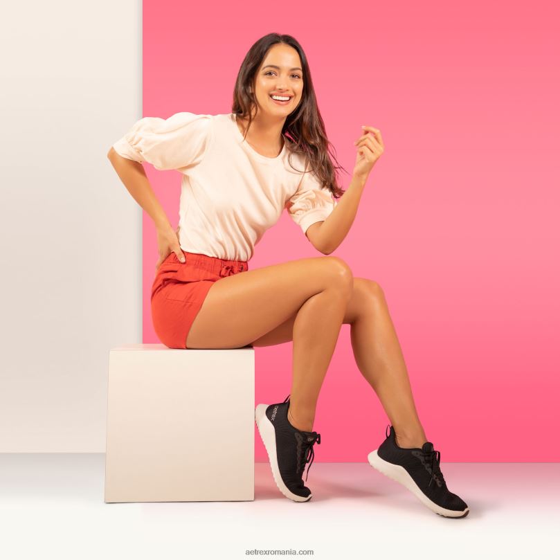 adidași de susținere a arcului de șmirghel femei Aetrex negru 2BV6V173