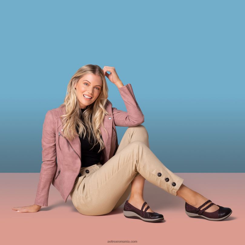 annie mary jane femei Aetrex negru 2BV6V4