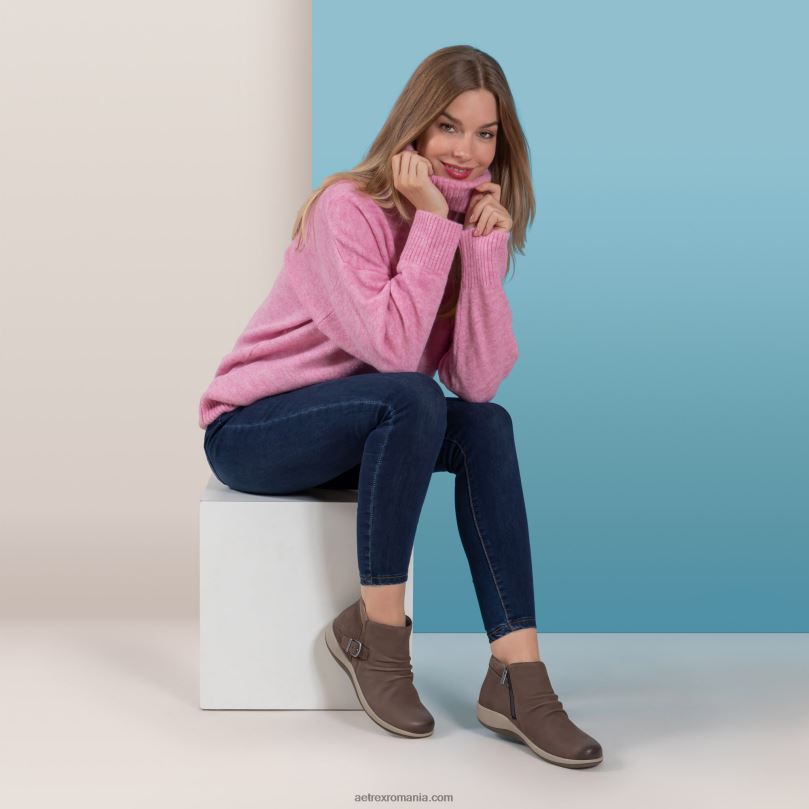 botine luna femei Aetrex cărbune 2BV6V69