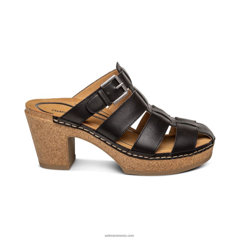 calc clog femei Aetrex negru 2BV6V201