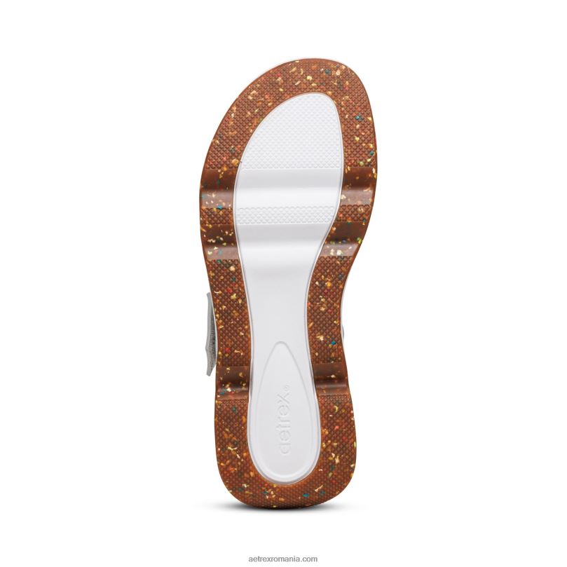 cu sandale sport femei Aetrex alb menta 2BV6V289