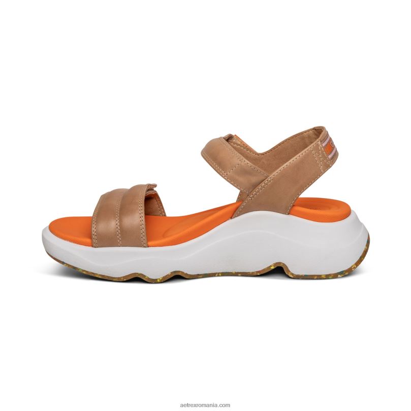 cu sandale sport femei Aetrex cămilă 2BV6V209