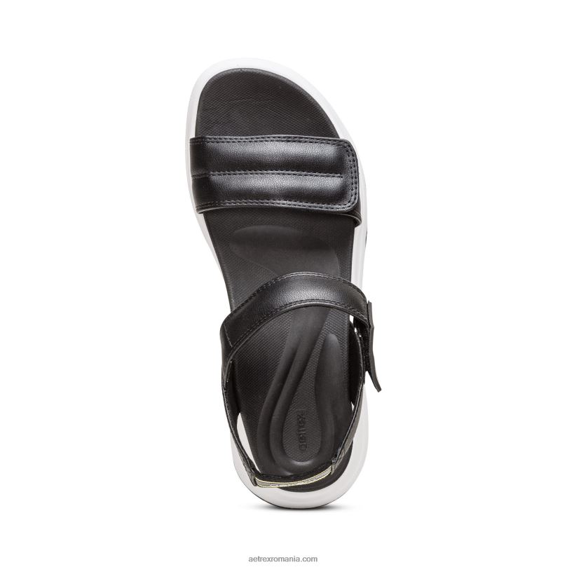 cu sandale sport femei Aetrex negru 2BV6V290