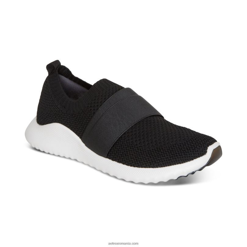 adidasi allie cu suport pentru arc femei Aetrex negru 2BV6V205