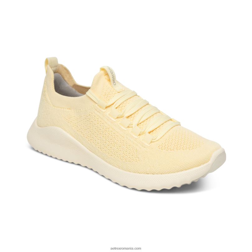 pantofi sport carly cu suport pentru arc femei Aetrex lămâie 2BV6V258
