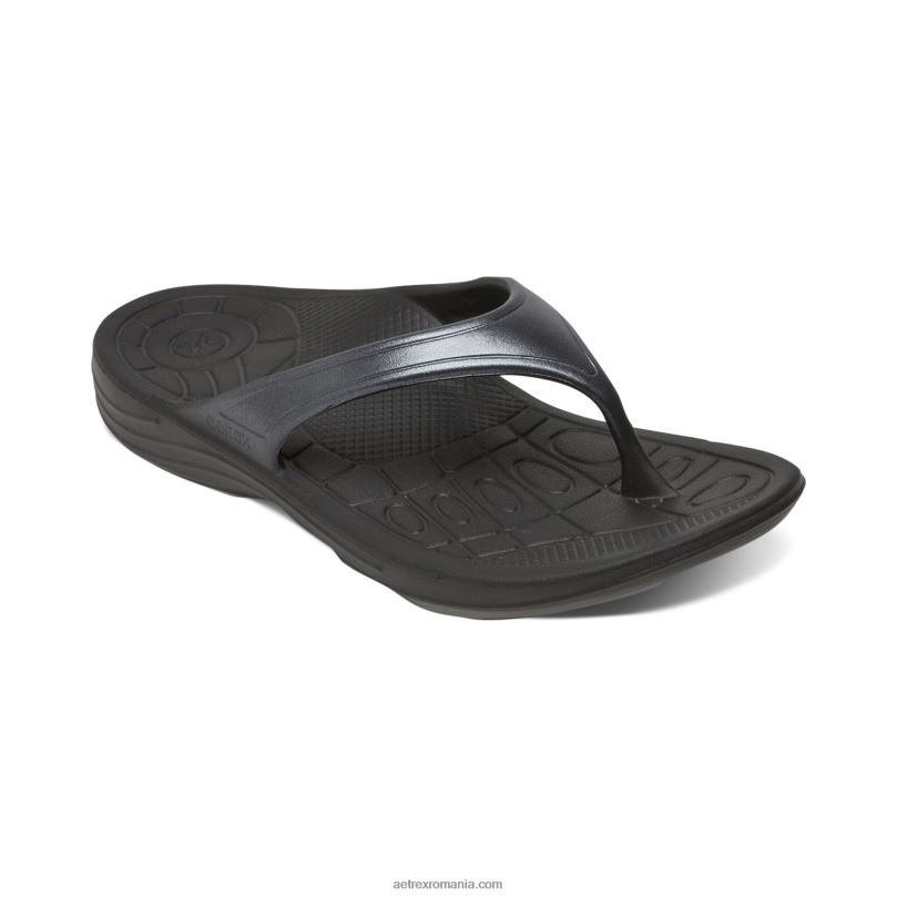 flipuri ortetice fiji femei Aetrex negru 2BV6V38