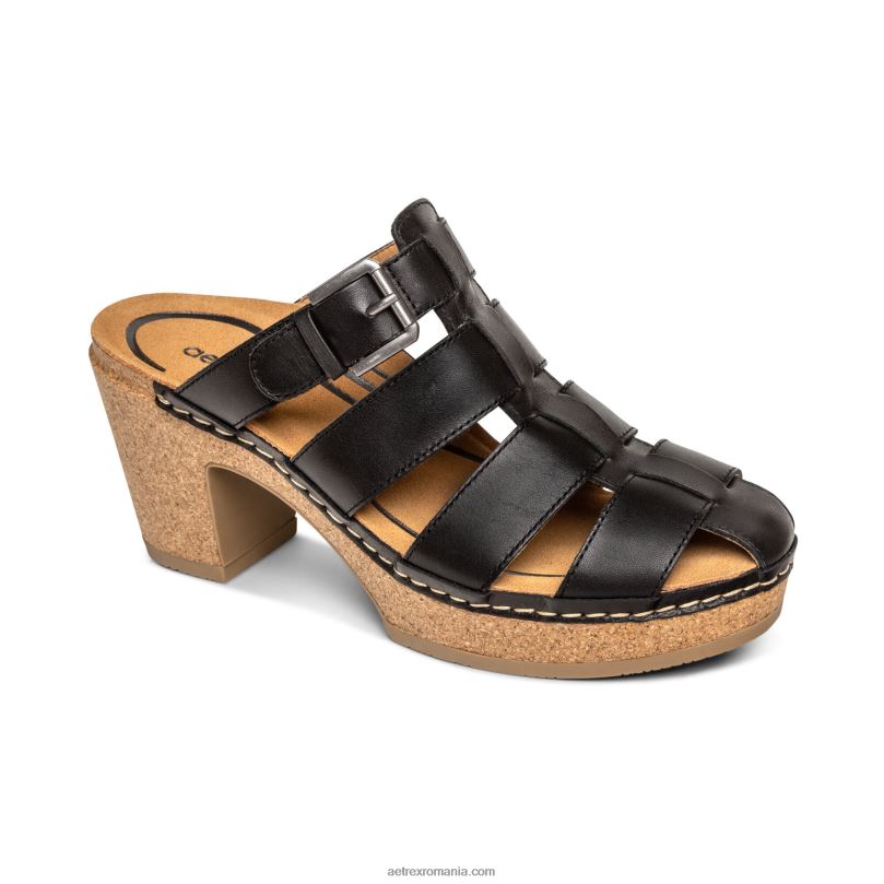 calc clog femei Aetrex negru 2BV6V201