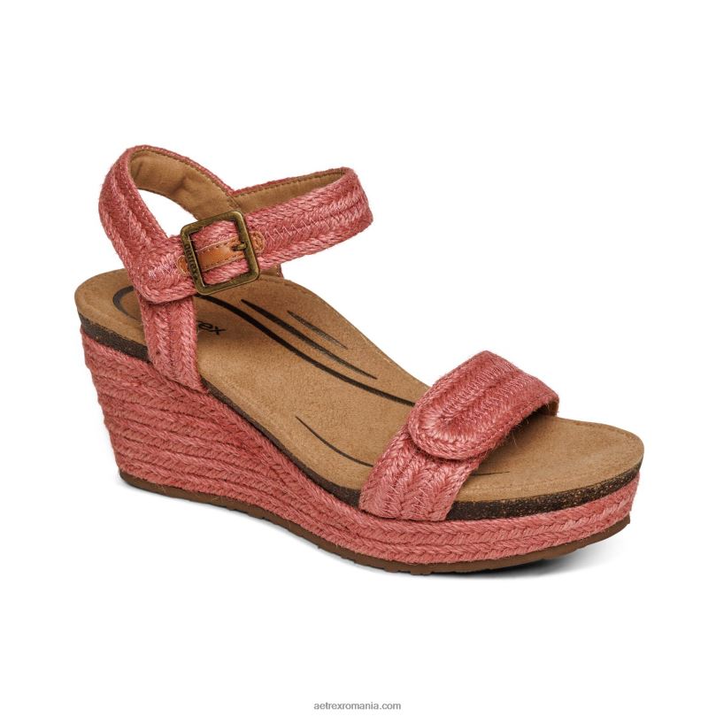 pană de espadrile cu bretele Sydney Quarter femei Aetrex zmeură 2BV6V276