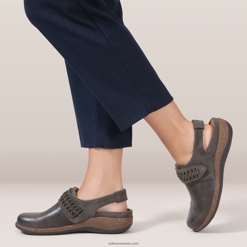 leni slingback clog femei Aetrex fier 2BV6V98