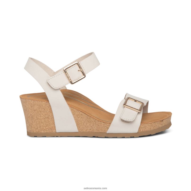 lexa quarter strap wedge femei Aetrex fildeş 2BV6V172