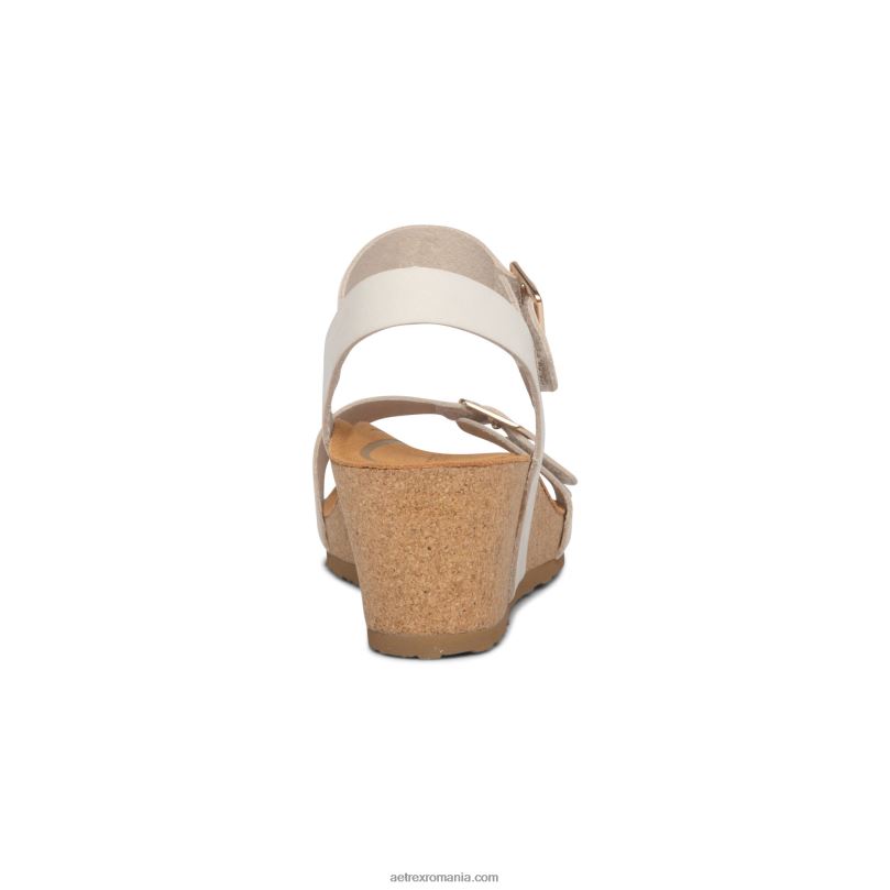 lexa quarter strap wedge femei Aetrex fildeş 2BV6V172