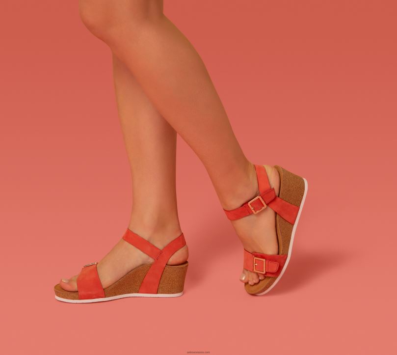 lexa quarter strap wedge femei Aetrex negru 2BV6V94