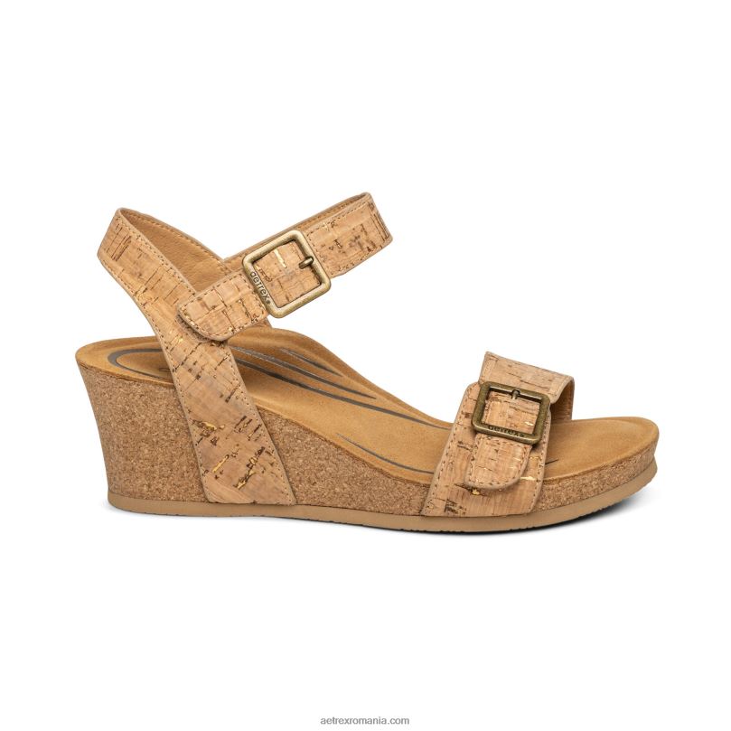 lexa quarter strap wedge femei Aetrex plută 2BV6V292