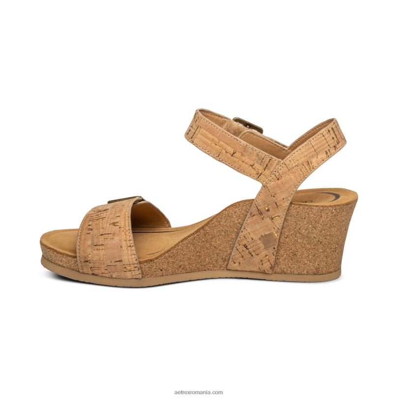 lexa quarter strap wedge femei Aetrex plută 2BV6V292