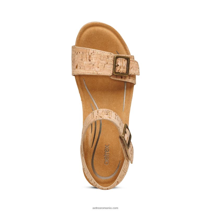 lexa quarter strap wedge femei Aetrex plută 2BV6V292