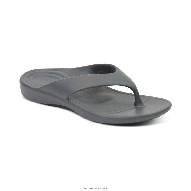 maui orthotic flips bărbați Aetrex cărbune 2BV6V323