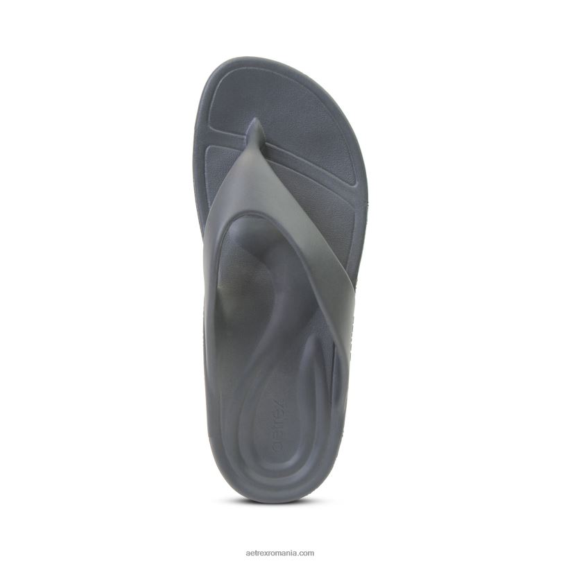 maui orthotic flips bărbați Aetrex cărbune 2BV6V323