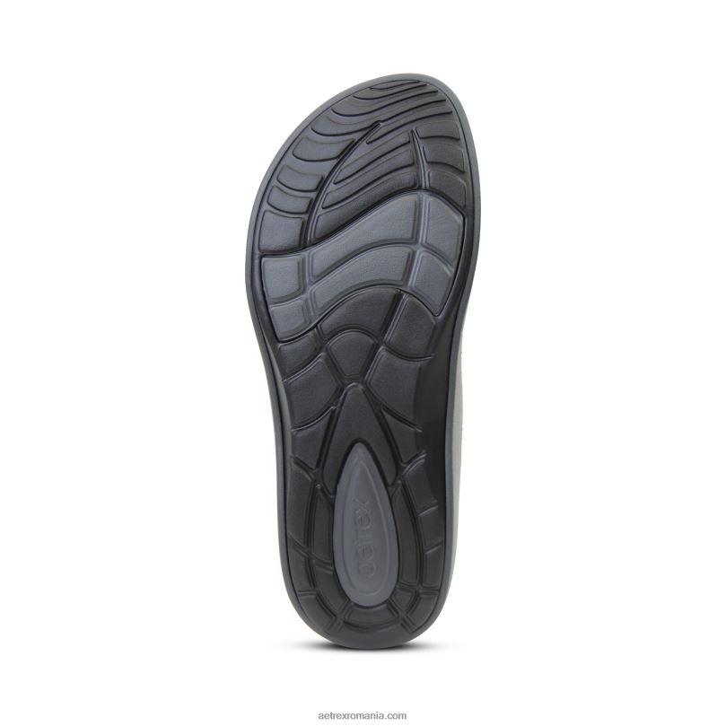 maui orthotic flips bărbați Aetrex cărbune 2BV6V323