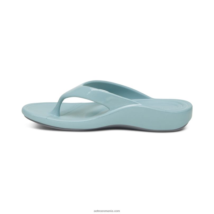 maui orthotic flips femei Aetrex albastru 2BV6V171