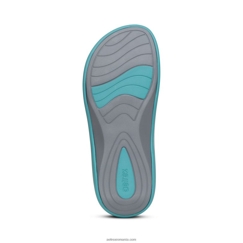 maui orthotic flips femei Aetrex apă lucioasă 2BV6V24