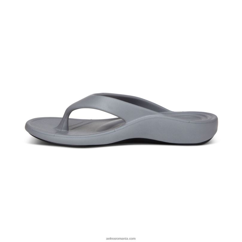 maui orthotic flips femei Aetrex gri mat 2BV6V12