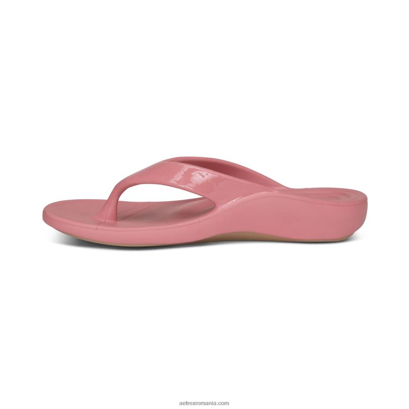 maui orthotic flips femei Aetrex trandafir lucios 2BV6V110