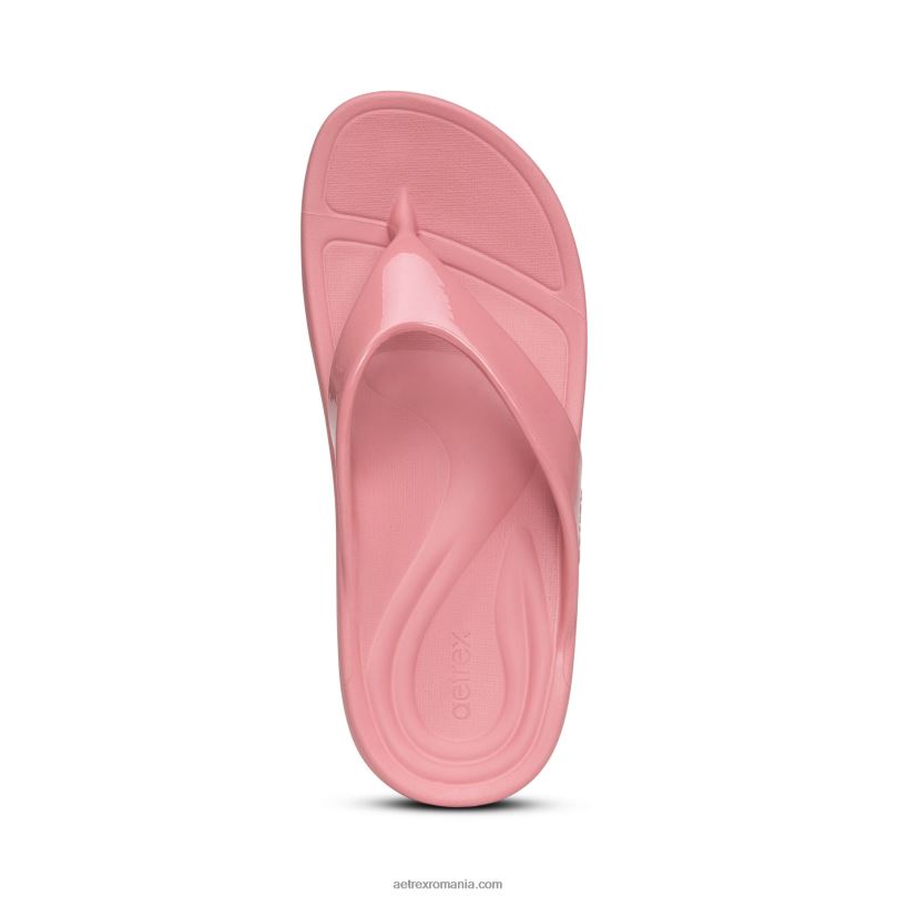 maui orthotic flips femei Aetrex trandafir lucios 2BV6V110