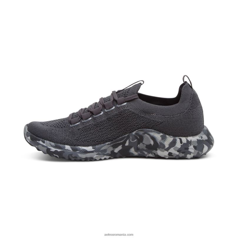 pantofi sport carly cu suport pentru arc femei Aetrex camo de cărbune 2BV6V217