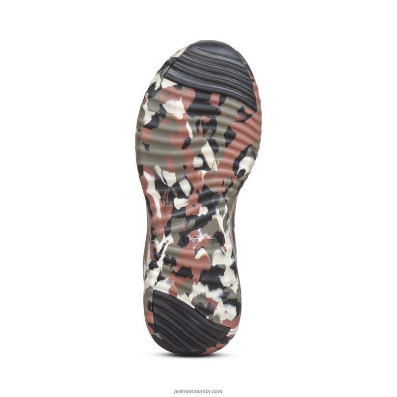 pantofi sport carly cu suport pentru arc femei Aetrex camo măsline 2BV6V259