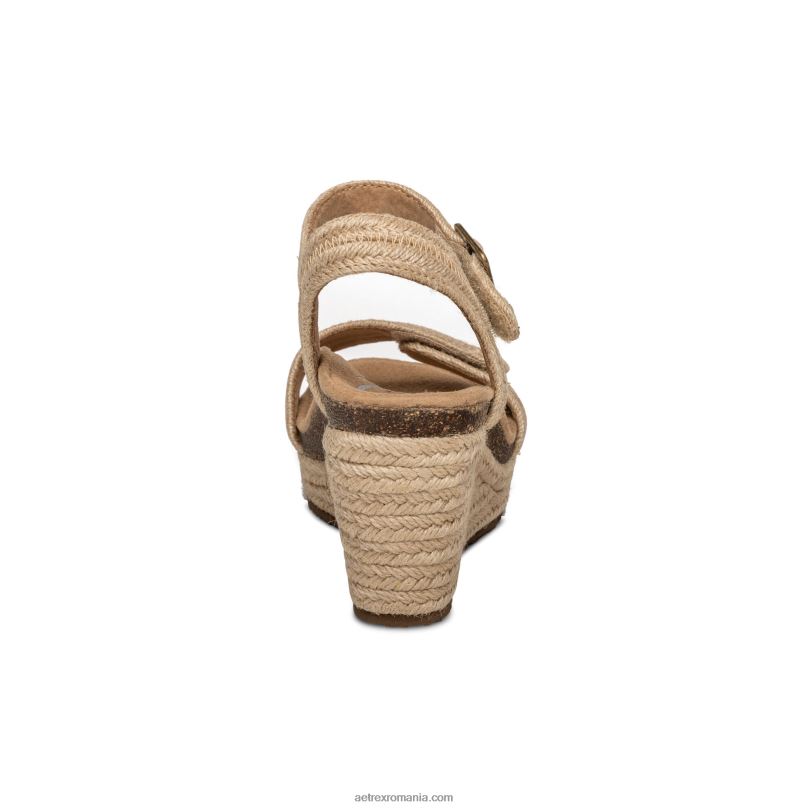 pană de espadrile cu bretele Sydney Quarter femei Aetrex natural 2BV6V278
