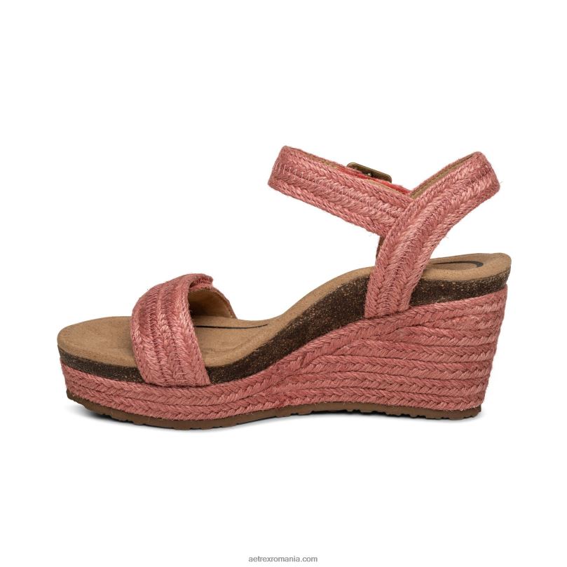 pană de espadrile cu bretele Sydney Quarter femei Aetrex zmeură 2BV6V276