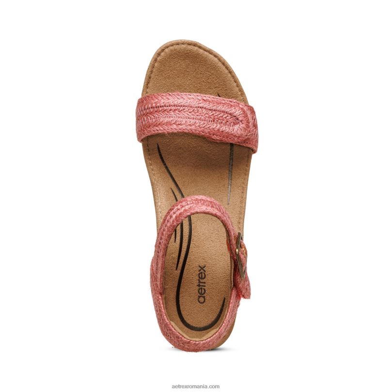 pană de espadrile cu bretele Sydney Quarter femei Aetrex zmeură 2BV6V276