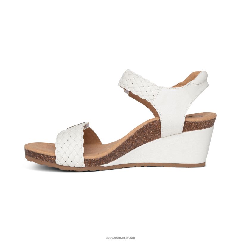 pană țesătă reglabilă grație femei Aetrex alb 2BV6V139