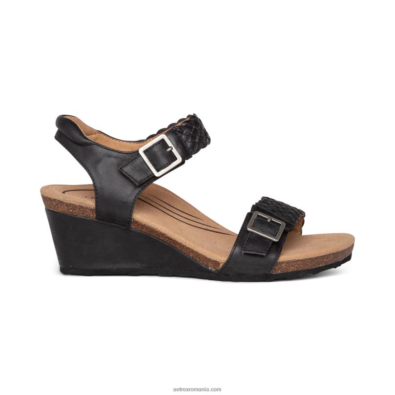 pană țesătă reglabilă grație femei Aetrex negru 2BV6V54