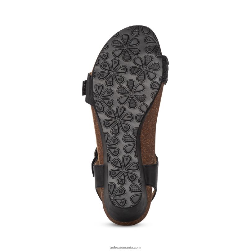 pană țesătă reglabilă grație femei Aetrex negru 2BV6V54