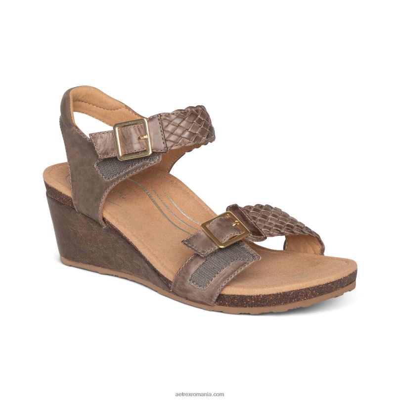 pană țesătă reglabilă grație femei Aetrex taupe 2BV6V57