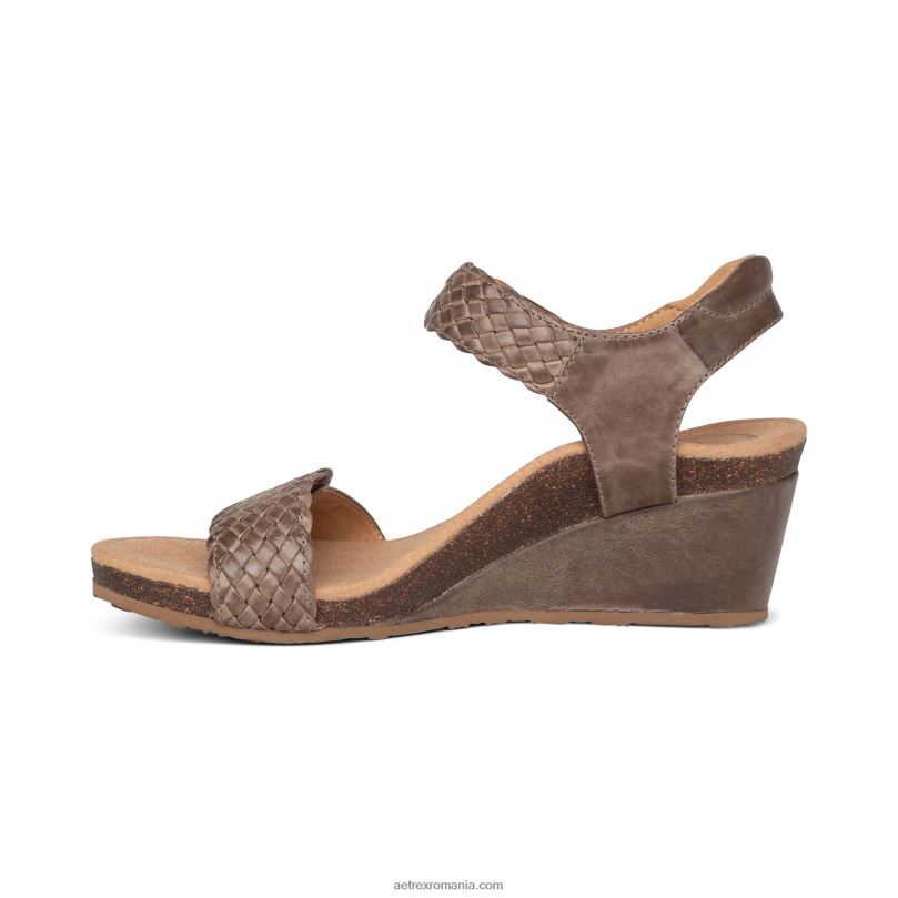 pană țesătă reglabilă grație femei Aetrex taupe 2BV6V57