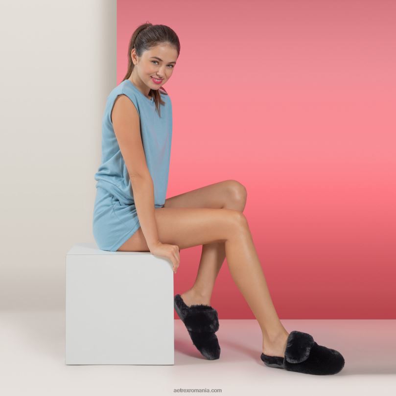 papuc de susținere a arcului cețos femei Aetrex negru 2BV6V256