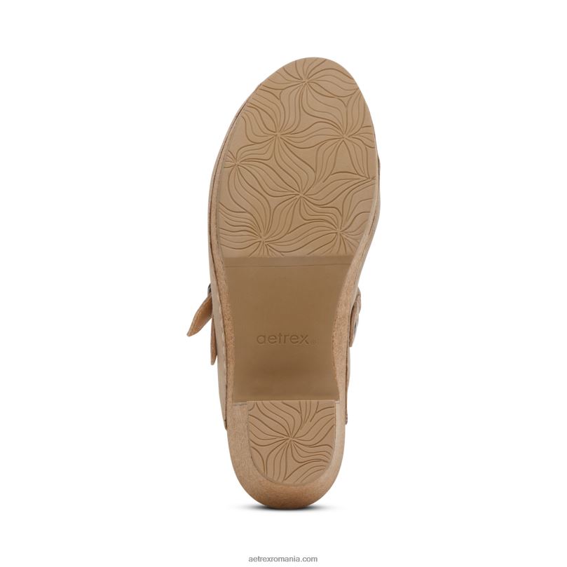 sabot corey femei Aetrex taupe 2BV6V42