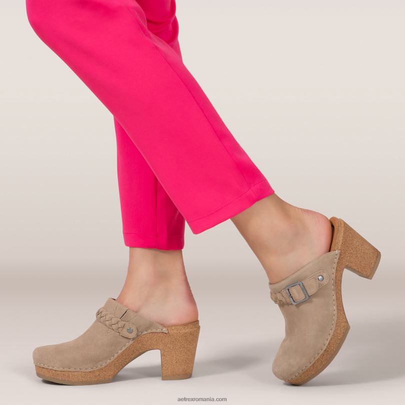 sabot corey femei Aetrex taupe 2BV6V42