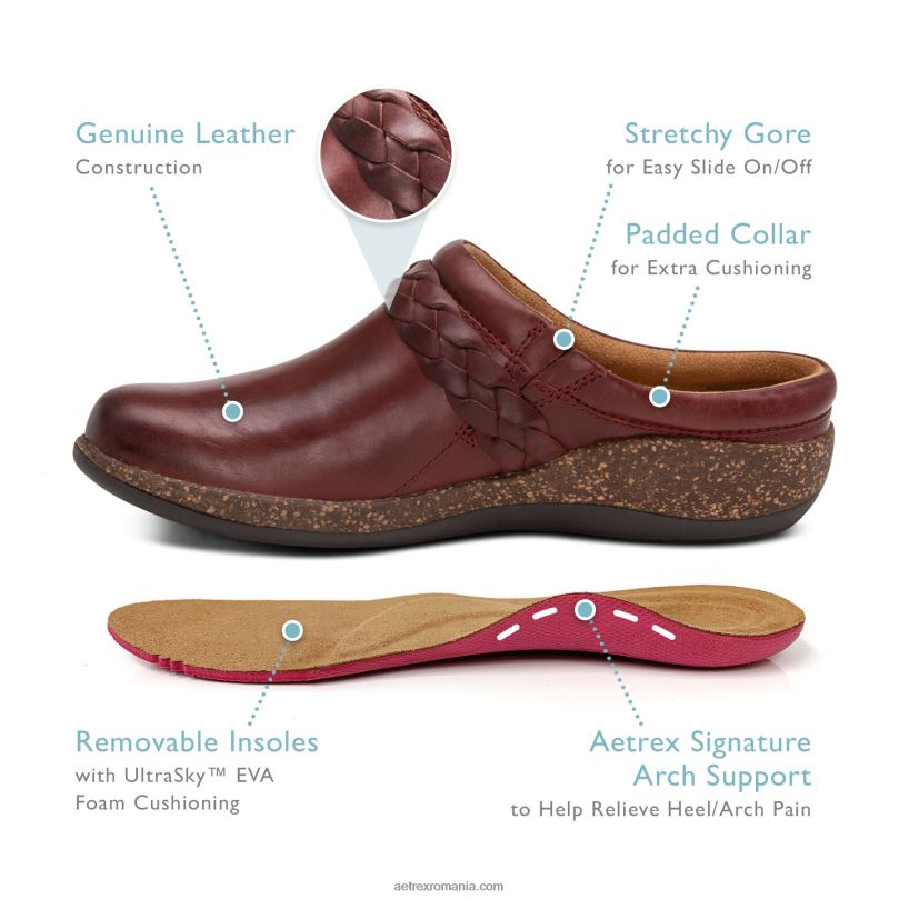 sabot de confort libby femei Aetrex marina 2BV6V120