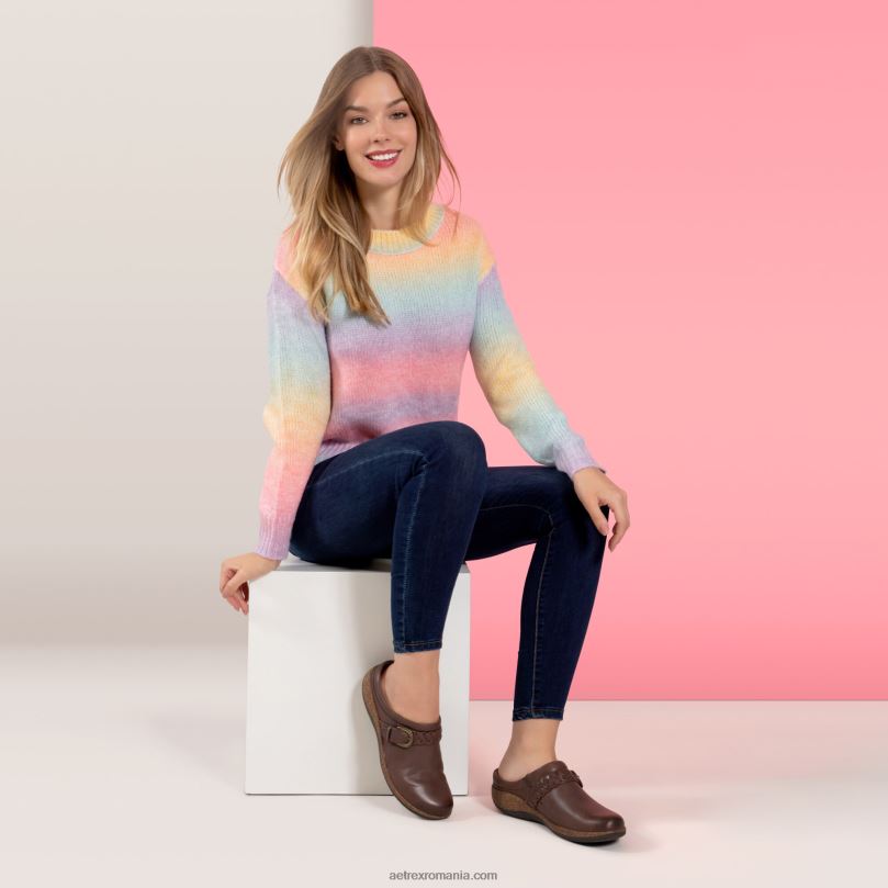 sabot de confort libby femei Aetrex maro 2BV6V41