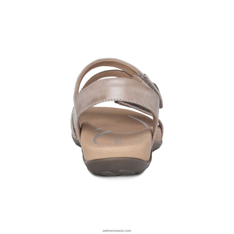 sandale cu bretele reglabile jess femei Aetrex fum 2BV6V165