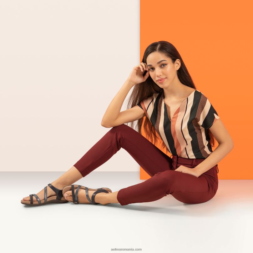 sandale cu bretele reglabile jess femei Aetrex marina 2BV6V187