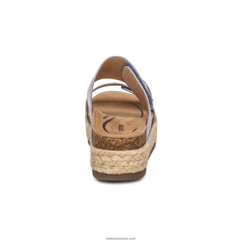 sandale cu platforma sofie femei Aetrex albastru 2BV6V197