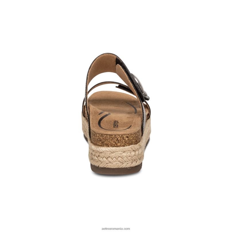 sandale cu platforma sofie femei Aetrex negru 2BV6V231