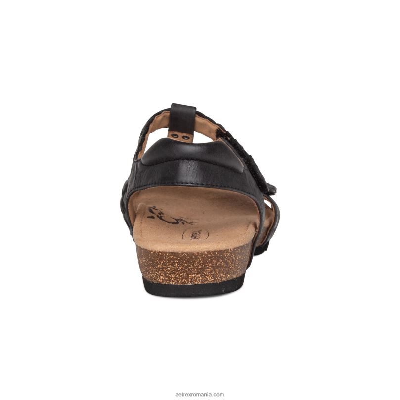 sandale gladiator reglabile reese femei Aetrex negru 2BV6V169